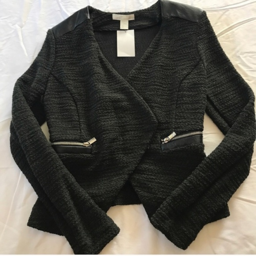 H and M Green Light Jacket